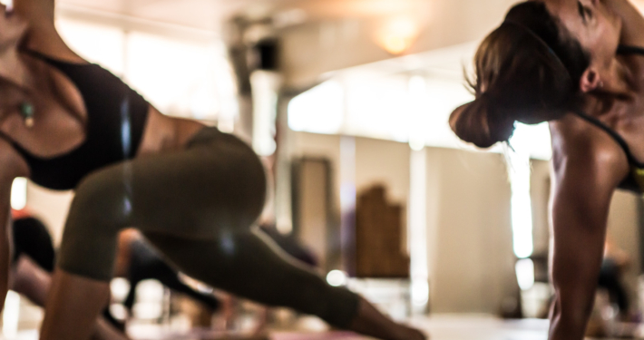 yoga class twist pure love yoga